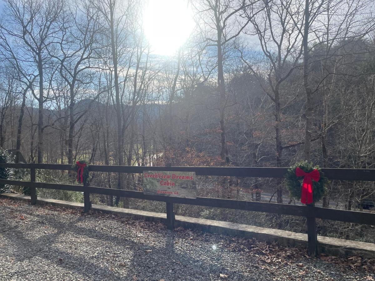 Cozy Creekfront Family Cabin-Pet Friendly -Gamerm-Hot Tub Hiawassee Bagian luar foto