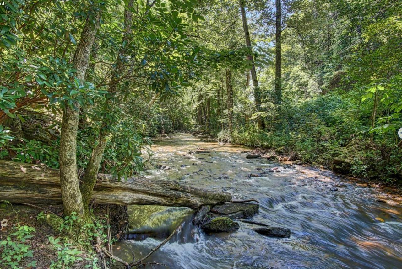 Cozy Creekfront Family Cabin-Pet Friendly -Gamerm-Hot Tub Hiawassee Bagian luar foto